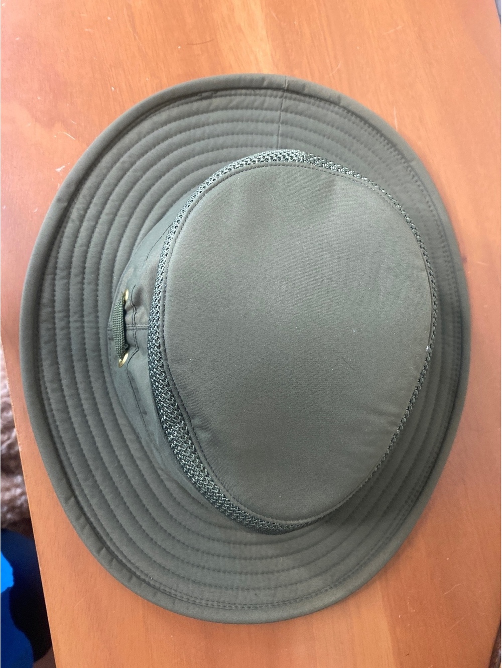 Green Airflo Tilley Outdoor Fishing Sun Hat Medium 7 1/4 - Picture 4 of 4